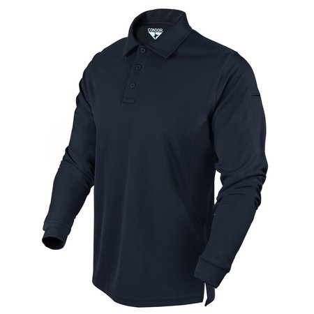 CONDOR OUTDOOR PRODUCTS PERFORMANCE POLO LS, NAVY BLUE, L 101120-006-L